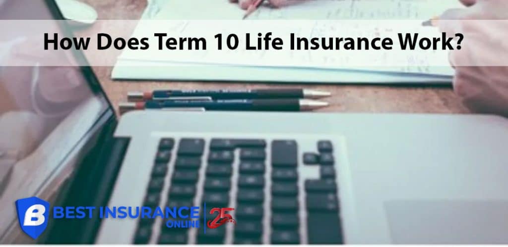 how does term 10 life insurance work